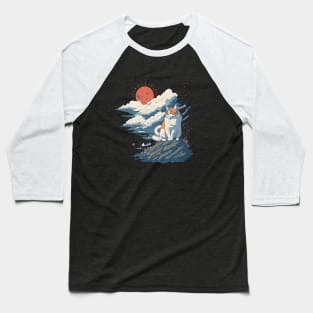 The white and orange cat on top of the clouds Baseball T-Shirt